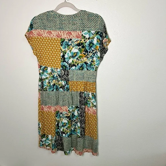 Johnny was Colorful Patchwork tshirt Dress - Picture 6 of 6